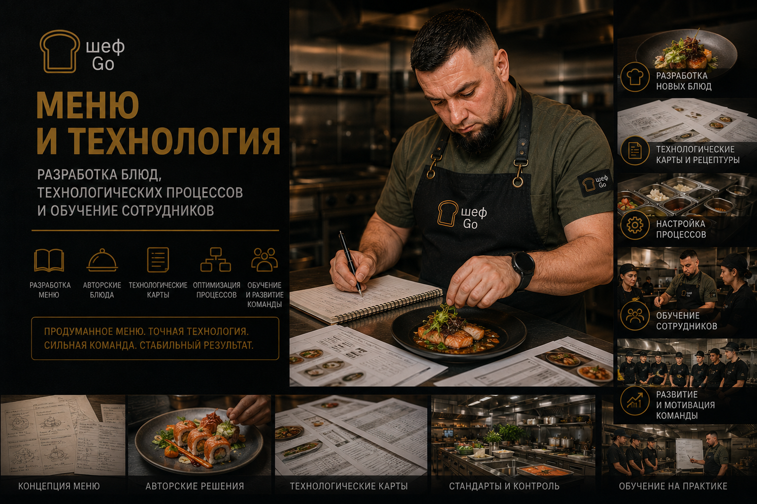Меню и технология
